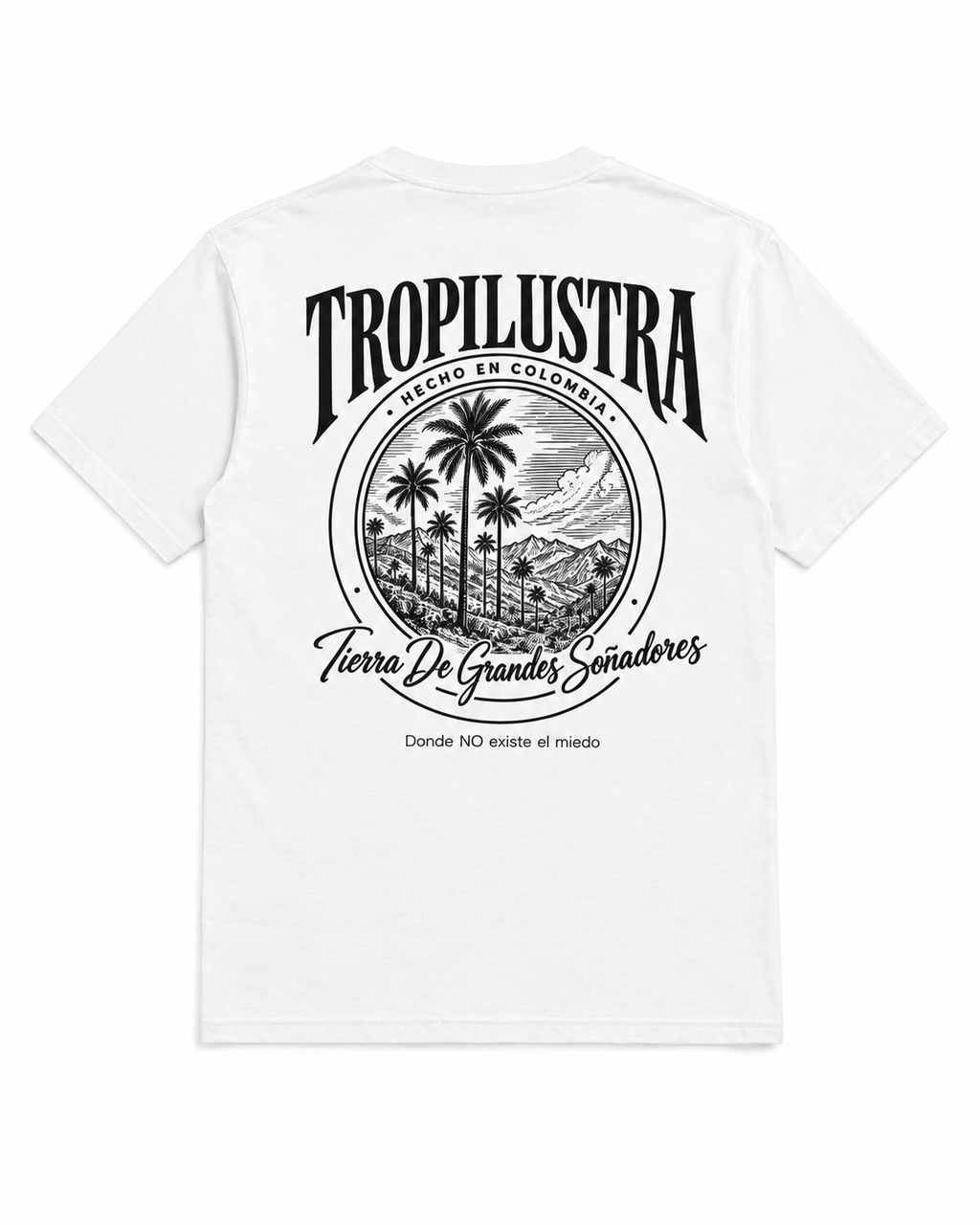 Camiseta Oversize Tropilustra – TIERRA DE GRANDES SOÑADORES