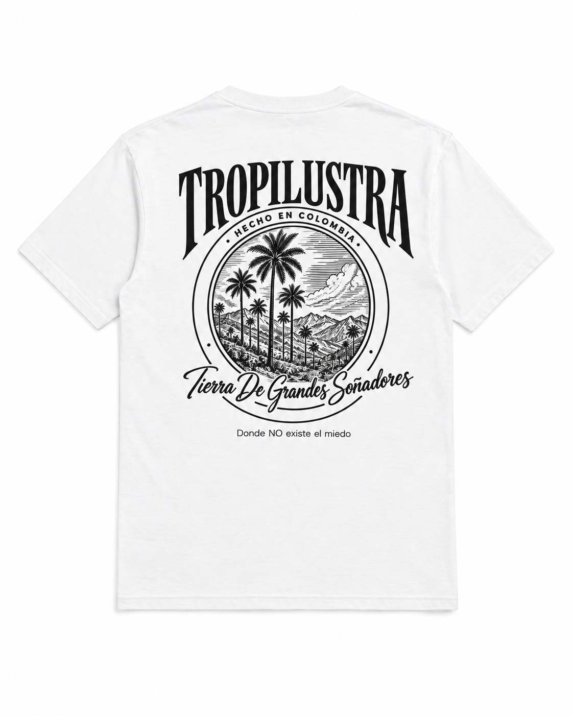 Camiseta Oversize Tropilustra – TIERRA DE GRANDES SOÑADORES