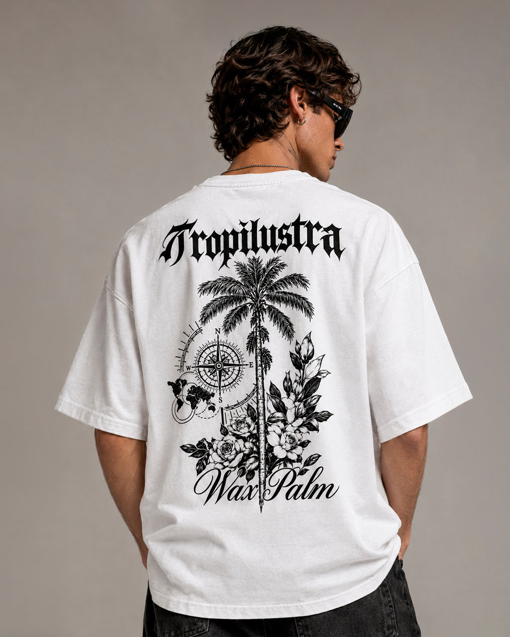 Camiseta Oversize Tropilustra - WAX PALM TEE