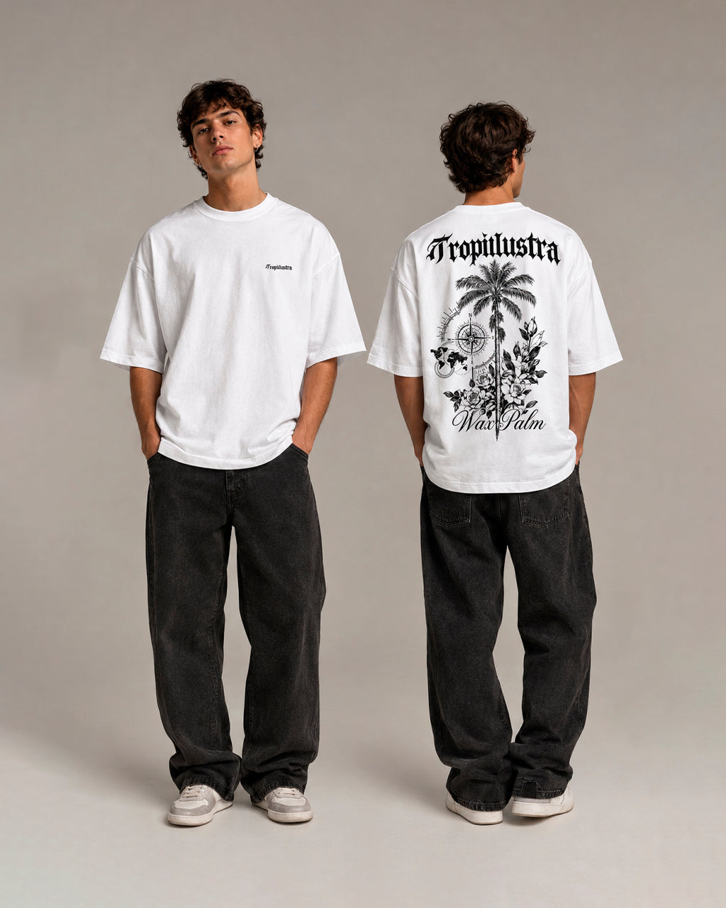Camiseta Oversize Tropilustra - WAX PALM TEE