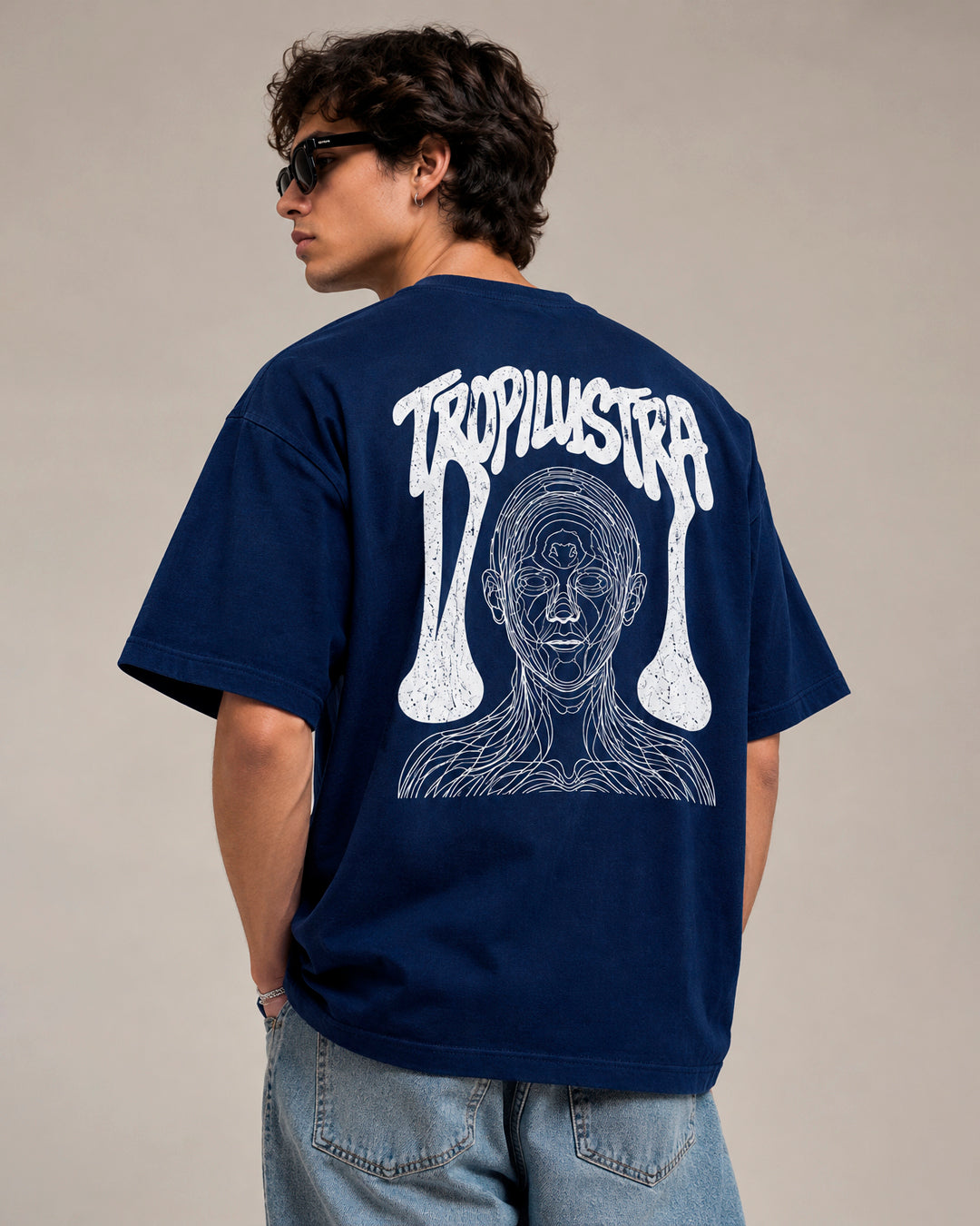Camiseta Oversize Tropilustra - BLUE ANATOMY