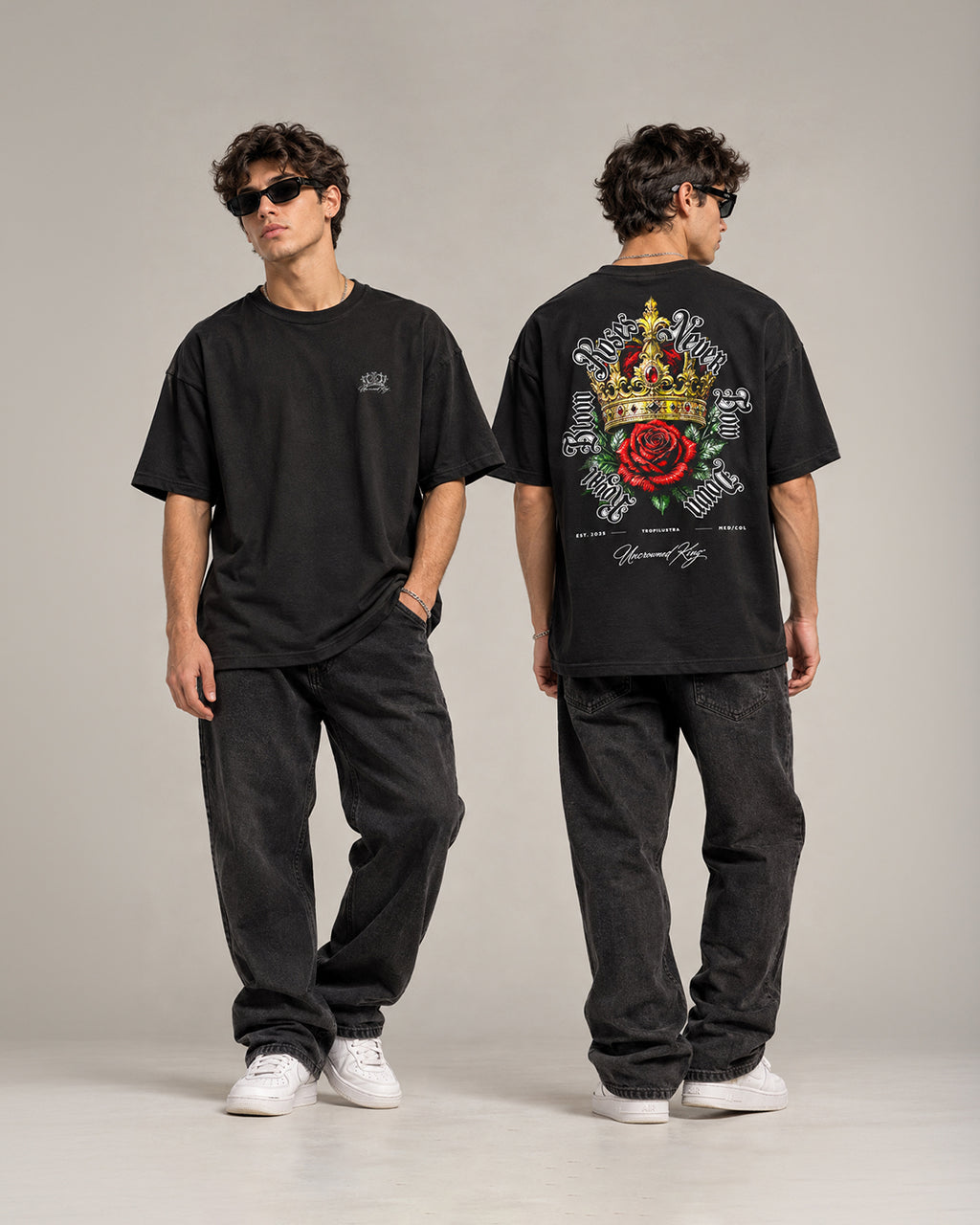 Camiseta Oversize Tropilustra - UNCROWNED KING TEE